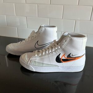 Women’s Nike White and Orange Blazers